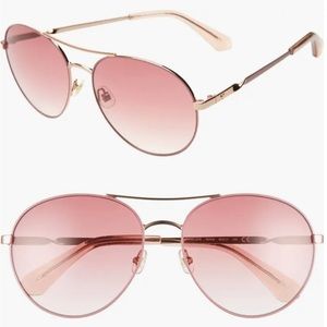 Kate Spade New York Joshelle 60mm Aviator Sunglasses